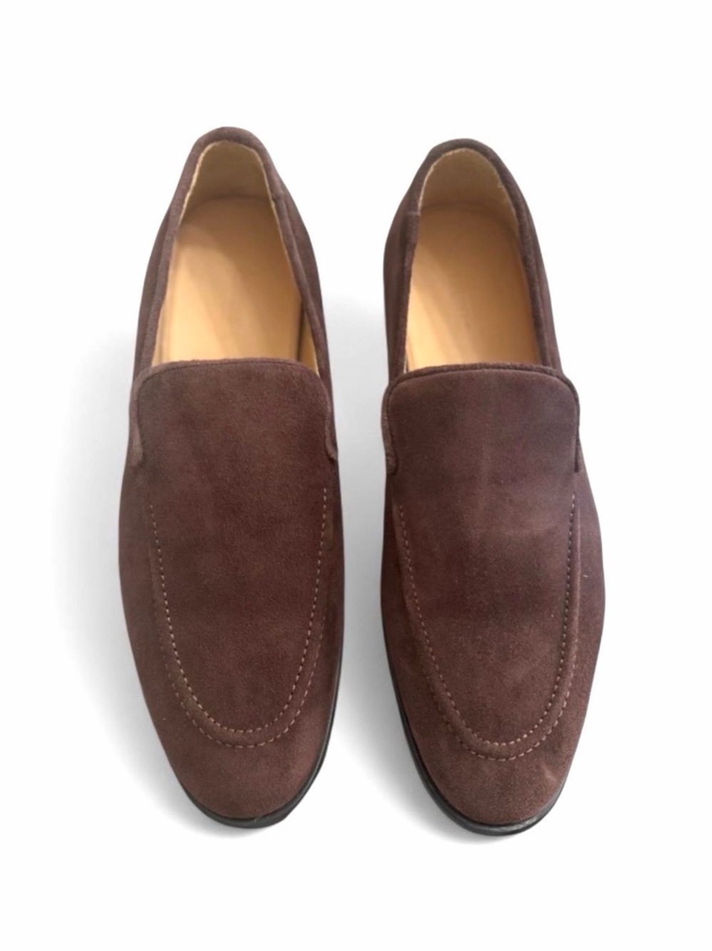 Tecovas Bennett Dark Brown Suede Loafers Size US Men’s 9.5 (NEW)
